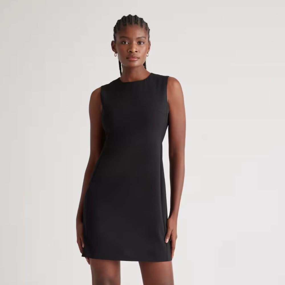 Quince Women's Italian Wool Sleeveless Dress Black Size 8